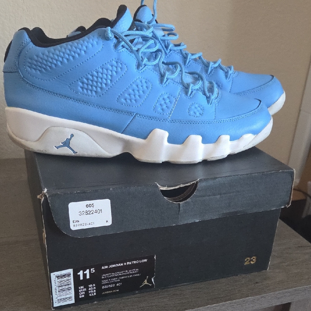 Air Jordan Retro 9 Men's Sky Blue Sneakers
